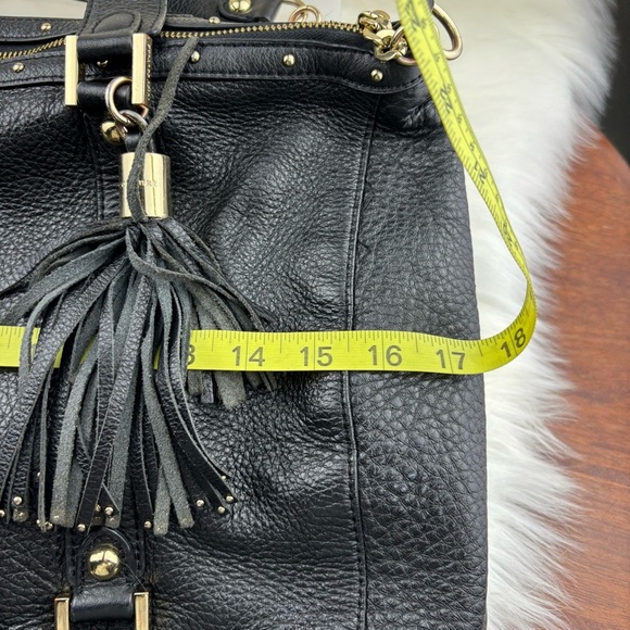 Juicy Couture Black Shoulder Bag with Tassel Detailing - Picture 9 of 14